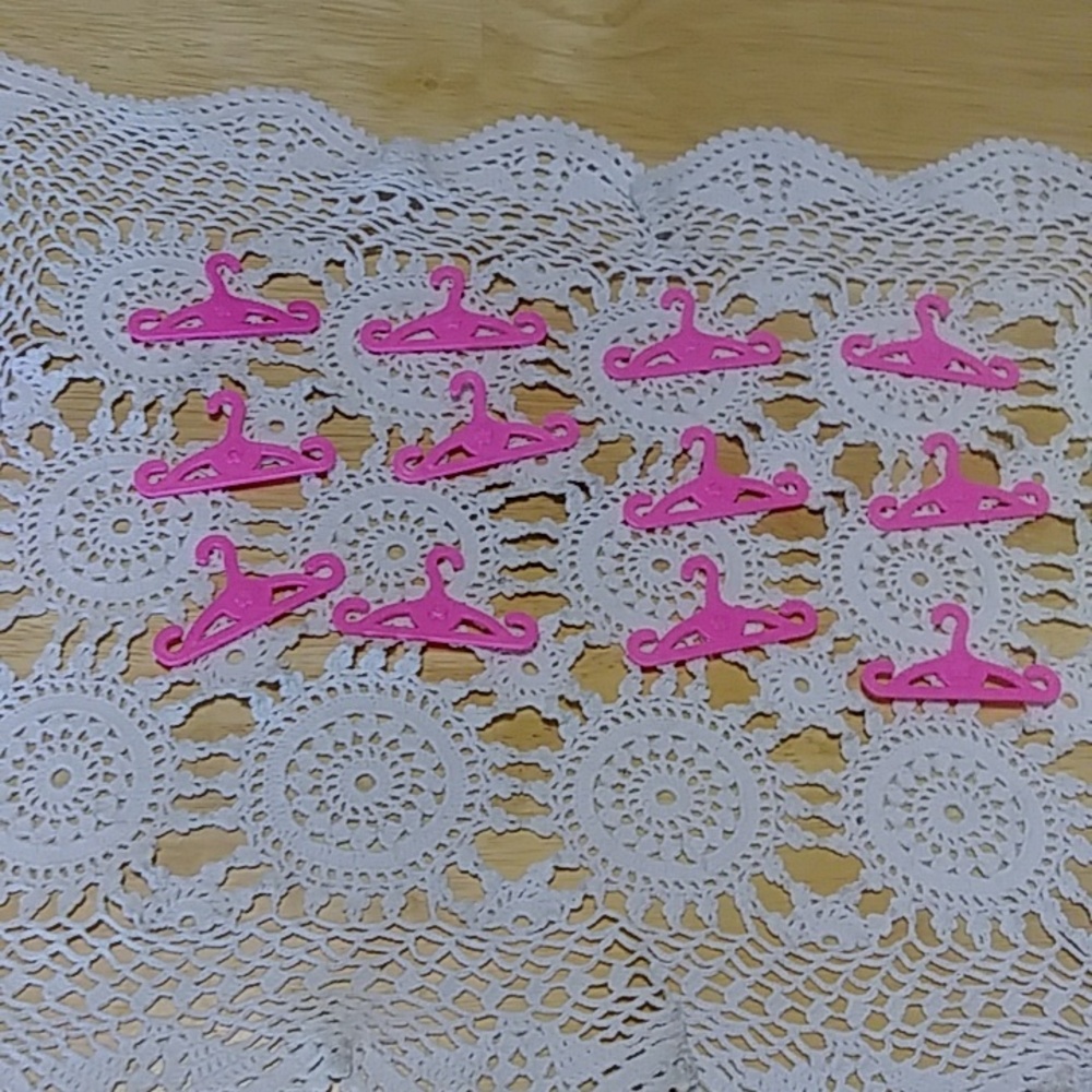 Doll 2" Clothes Hangers , Collectible Doll Accessories